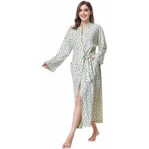 Women's Full Length Waffle Robe Size M (4112)